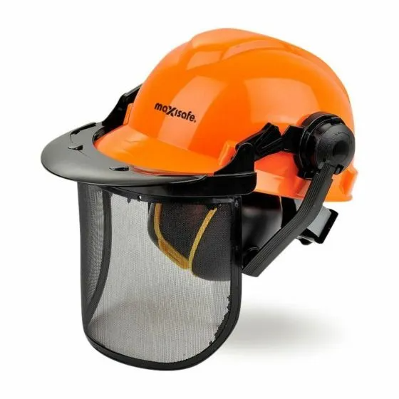 hard hat with visor