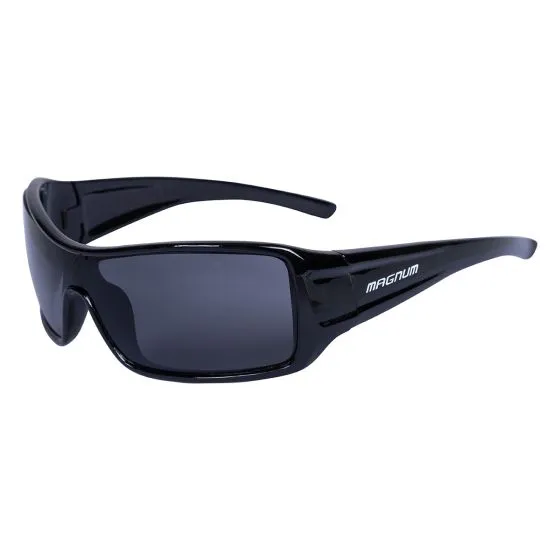 Safetek Magnum Safety Sunglasses, Smoke Lens, Black Frame